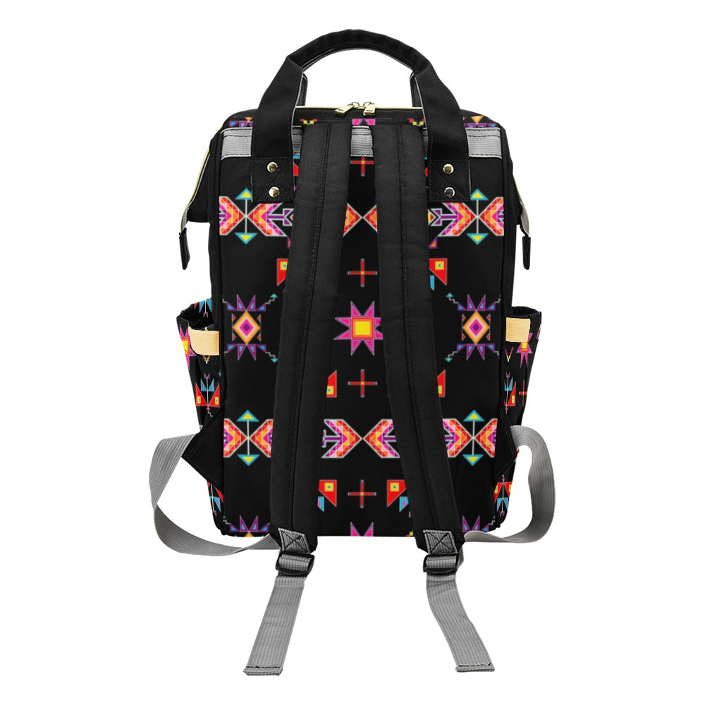 Scattered Generations Black Multi-Function Diaper Backpack/Diaper Bag