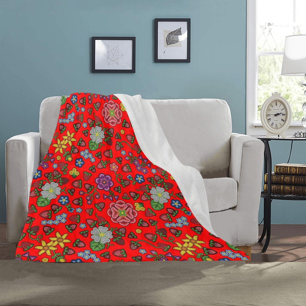 Berry Pop Fire Ultra-Soft Micro Fleece Blanket 40"x50"