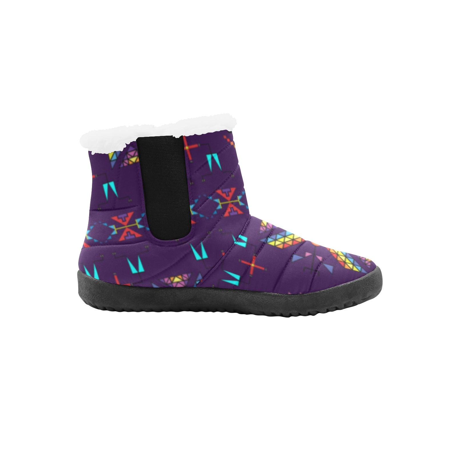 Rainy Chief Rainbow Dark Purple Women's Padded Winter Boot