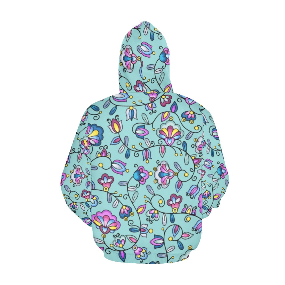 Autumn Bundle Blessing Turquoise Hoodie for Women (USA Size)