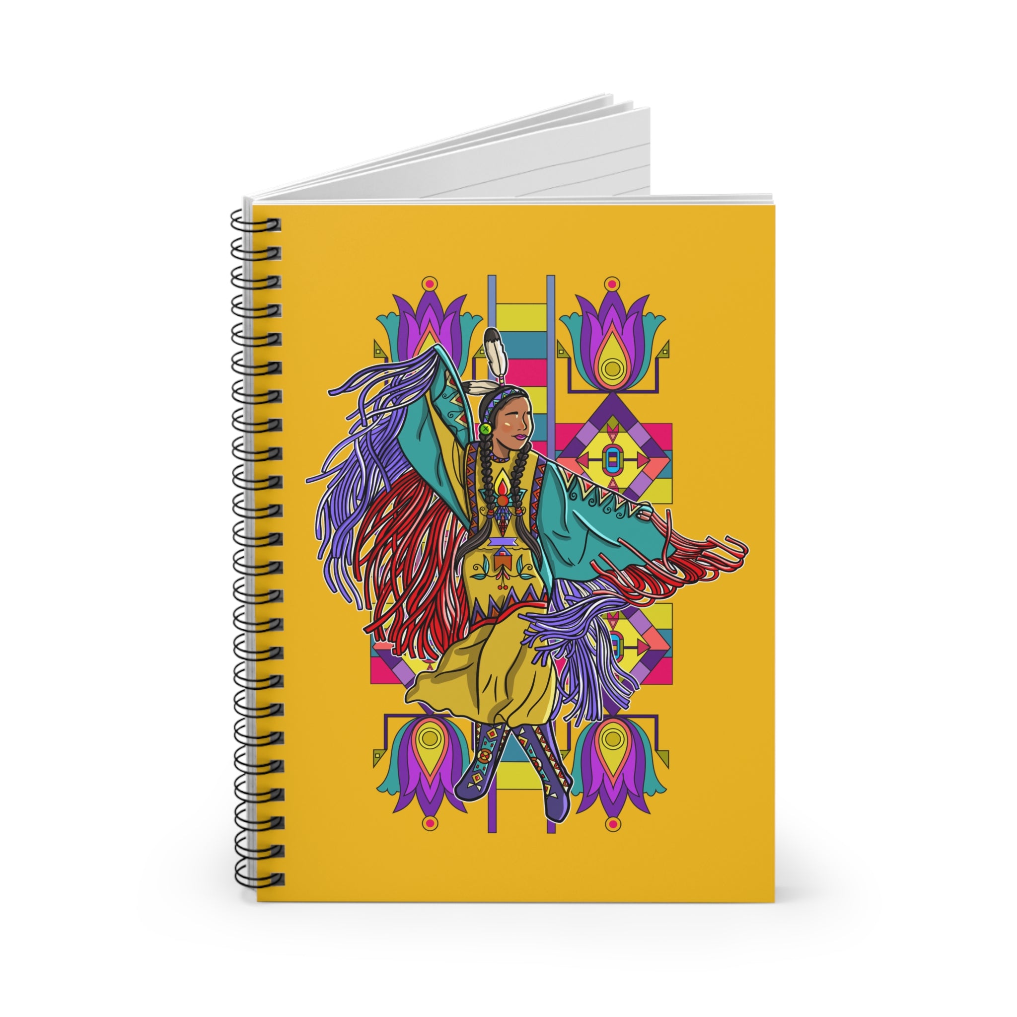 Fancy Dancer Trans BG 2 Spiral Notebook