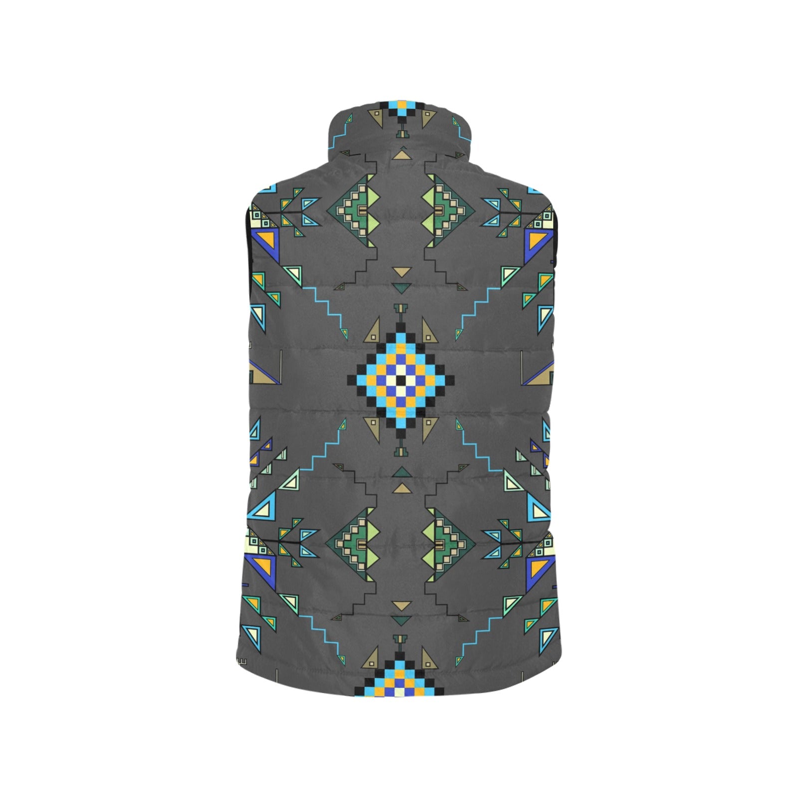Bear Shield Dark Gray Women's Padded Vest Jacket