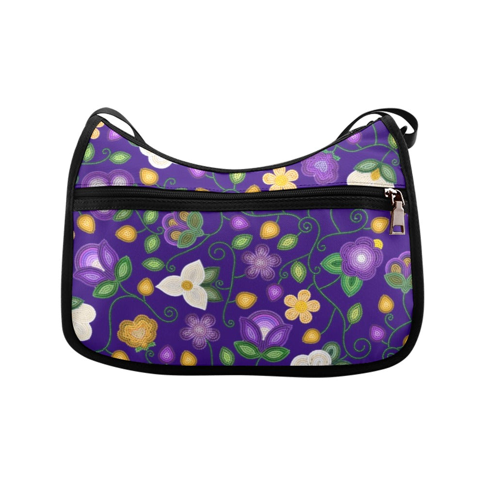 Midnight Moss Bloom Aubergine Crossbody Bag