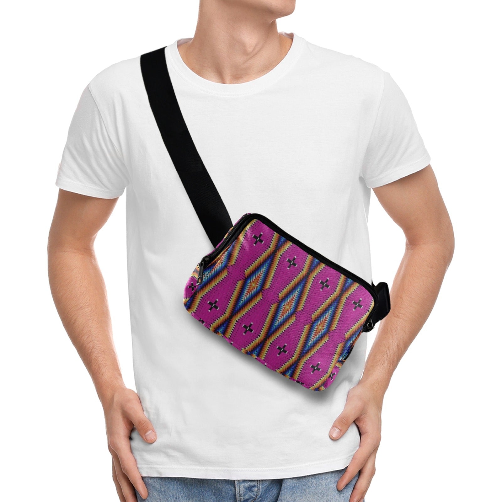 Diamond in the Bluff Pink Belt Bag