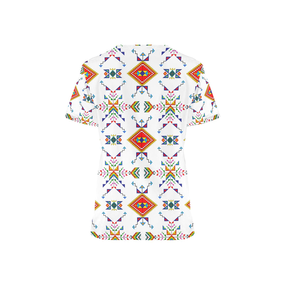 Buffalo Jump White Scrub Top