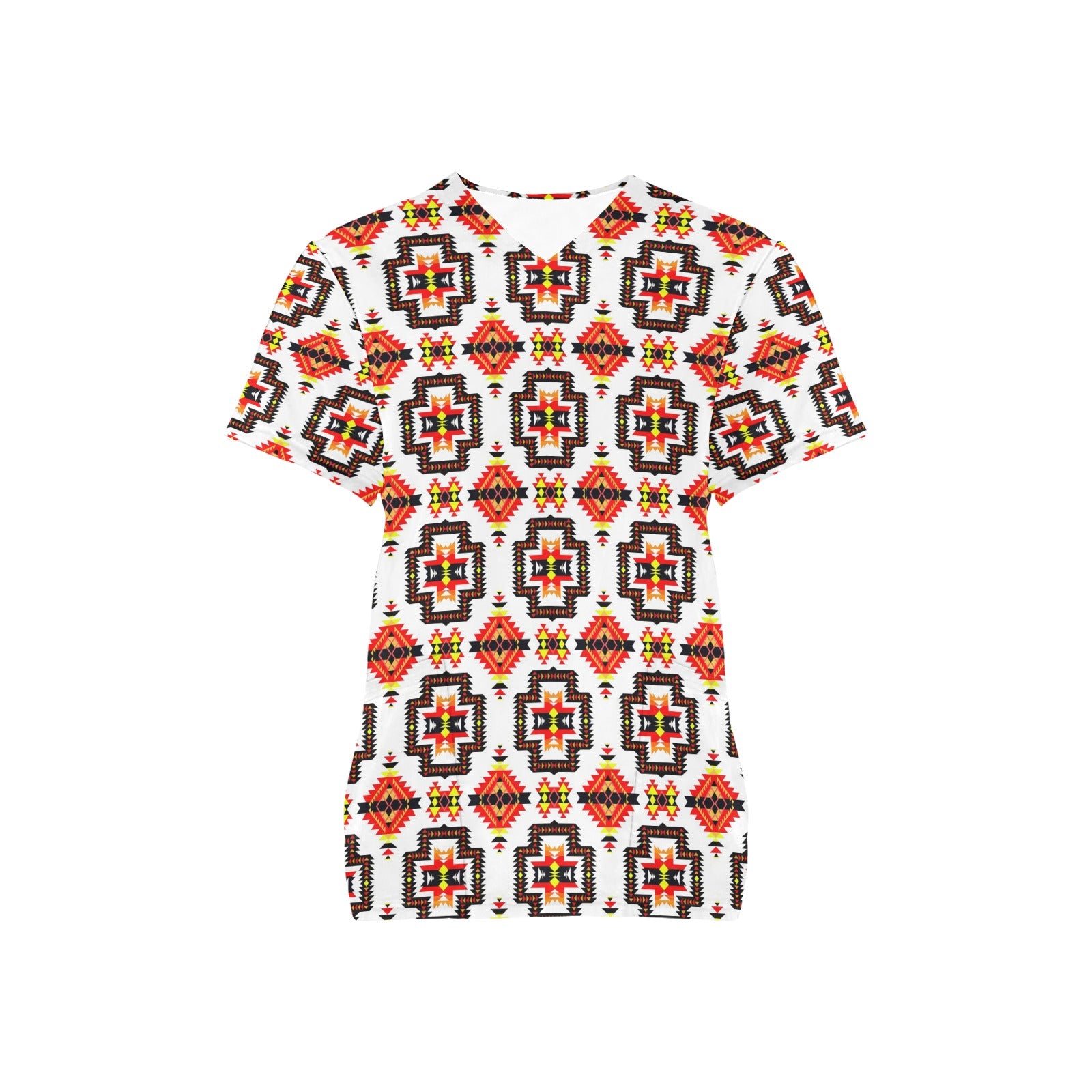 Pretty Blanket White Canyon Scrub Top