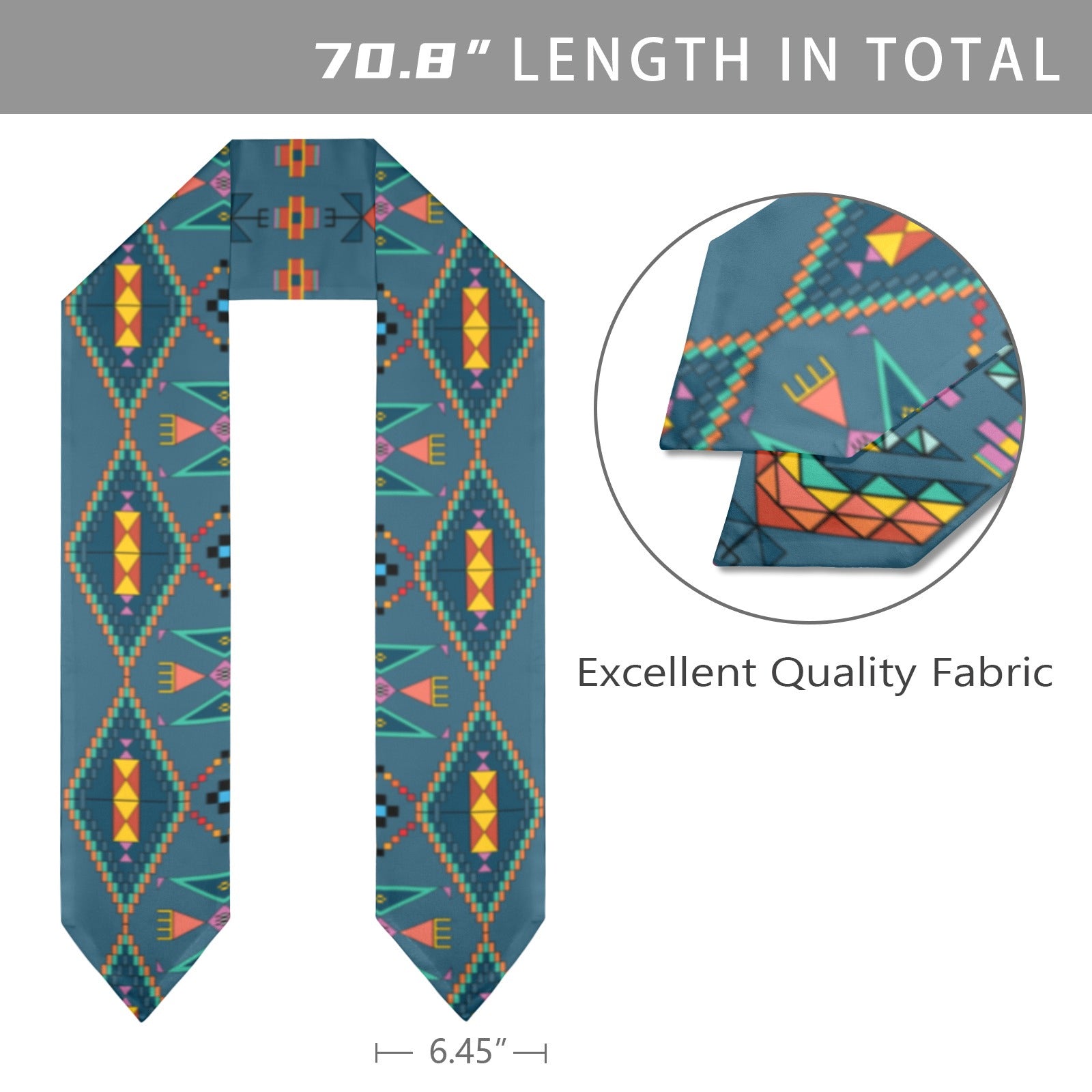Travois Tipi Deep Lake Graduation Stole