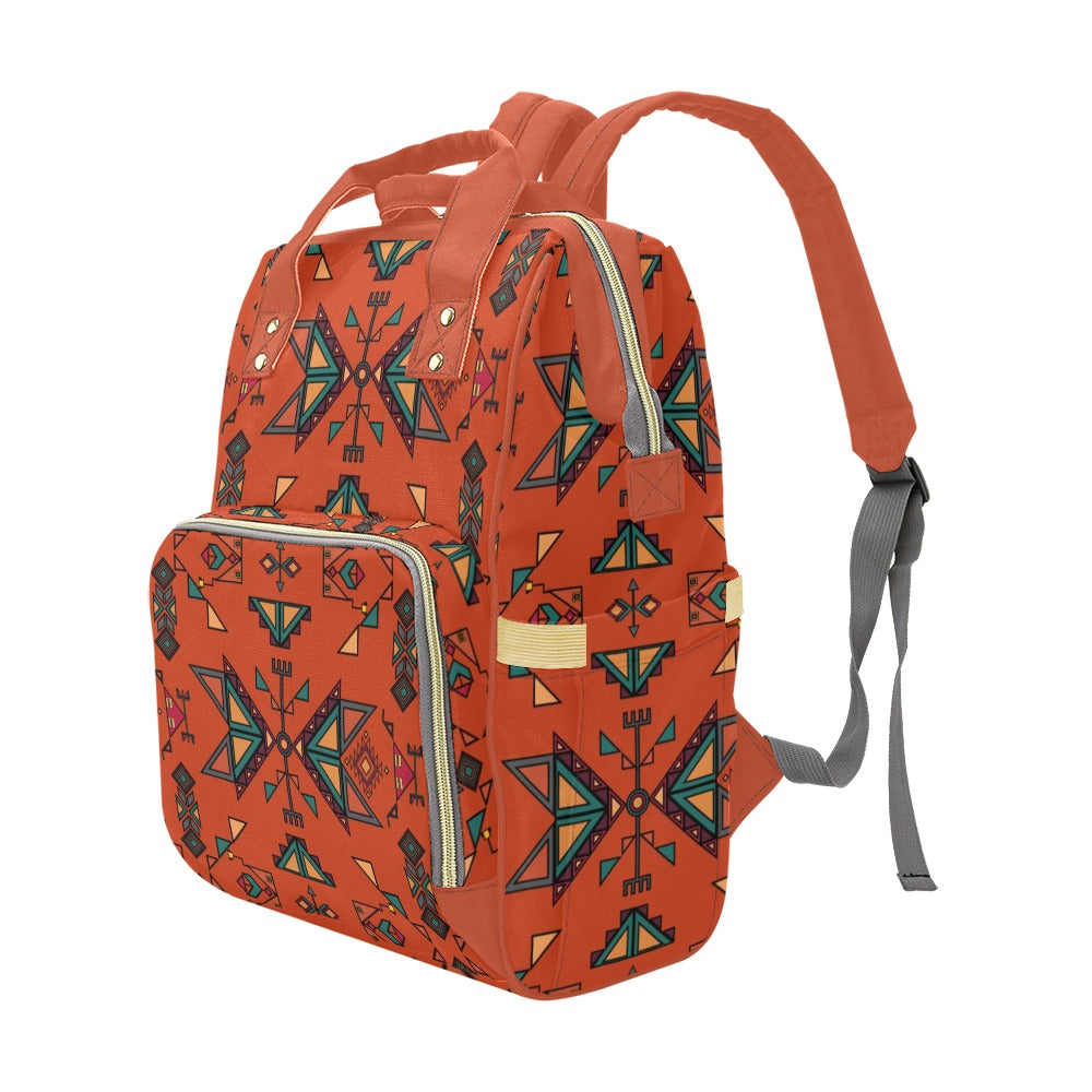 Arrow Dawn Orange Multi-Function Diaper Backpack/Diaper Bag