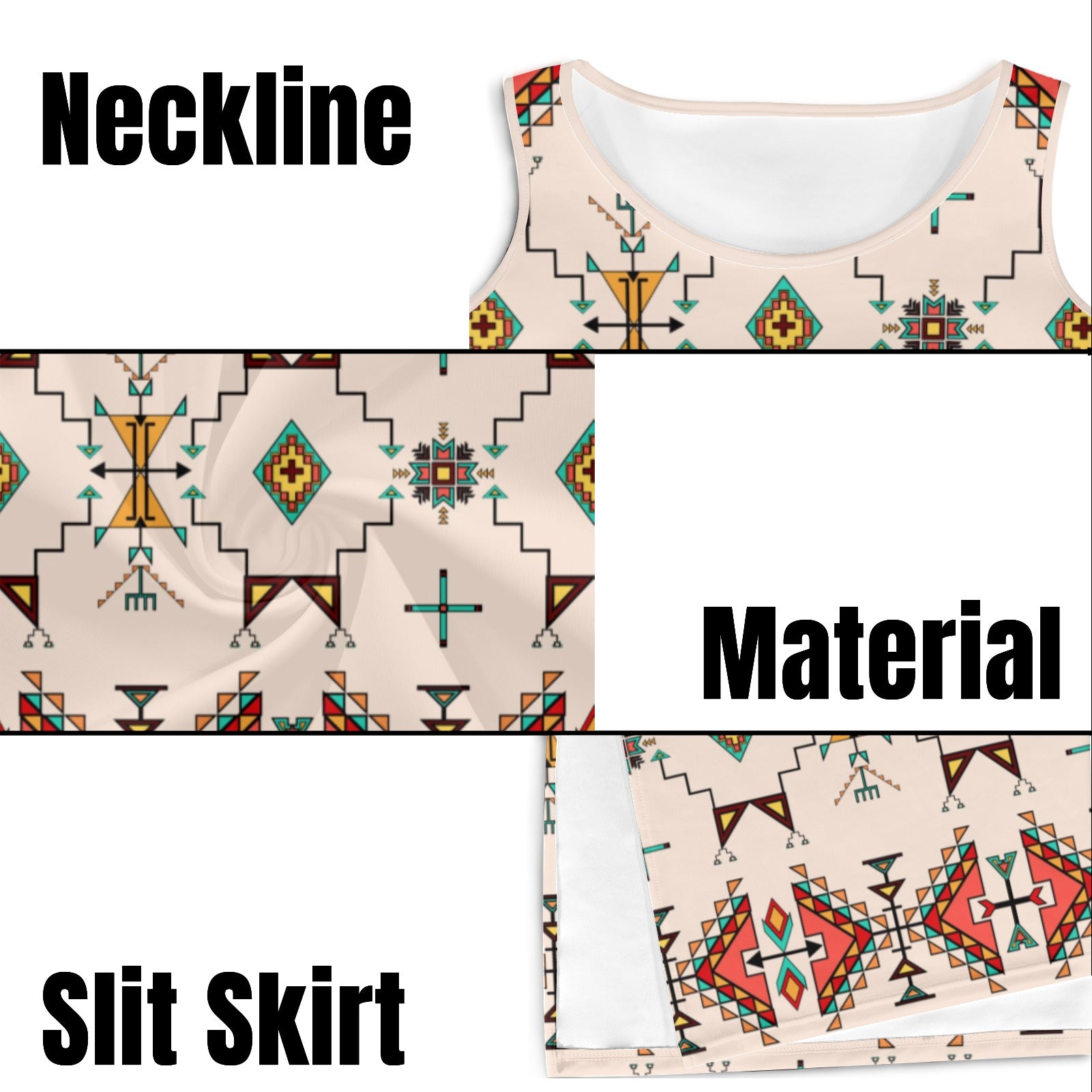 Thunder Flight Cream Phaedra Sleeveless Open Fork Long Dress