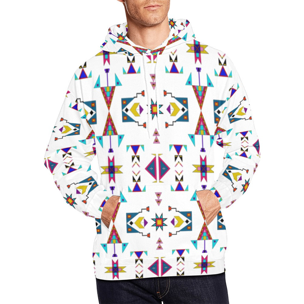 Enemy Territory White Hoodie for Men (USA Size)