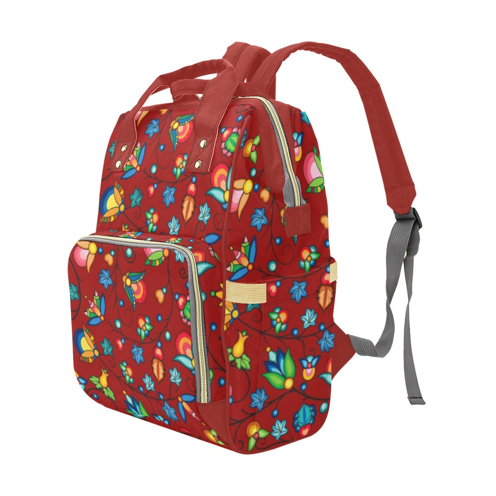 Prairie Plains Spirit Red Multi-Function Diaper Backpack/Diaper Bag