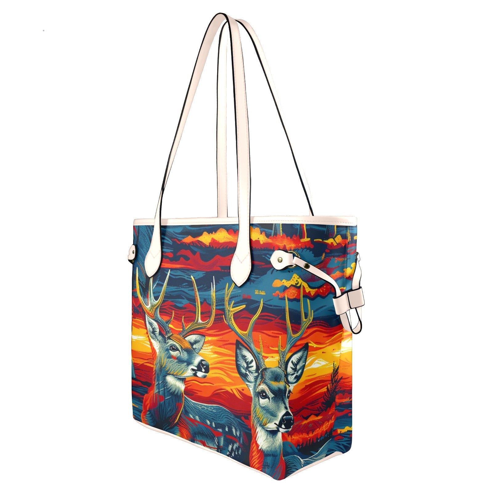 Nosey Bucks Clover Canvas Tote Bag
