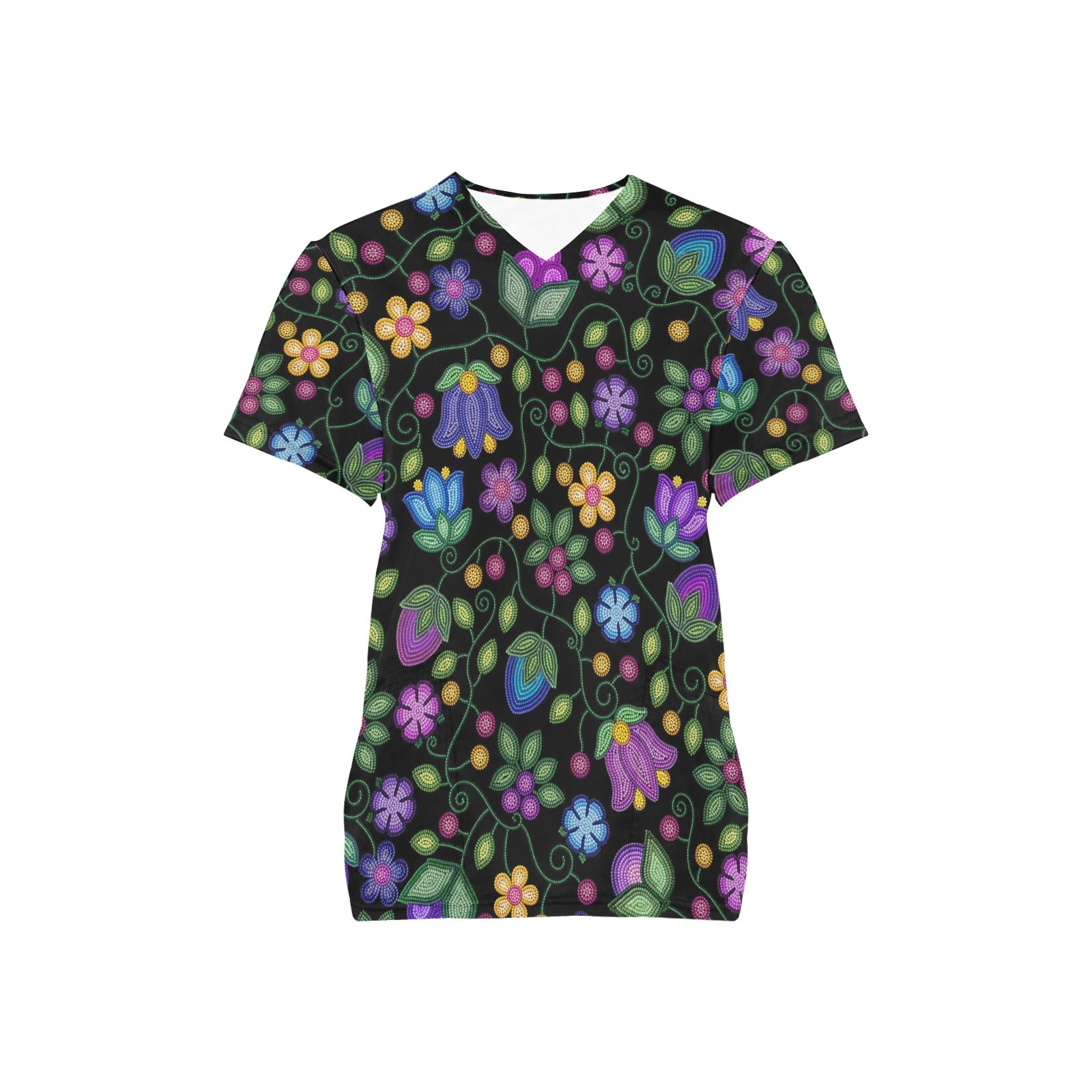 Bloom Uplift Black Scrub Top