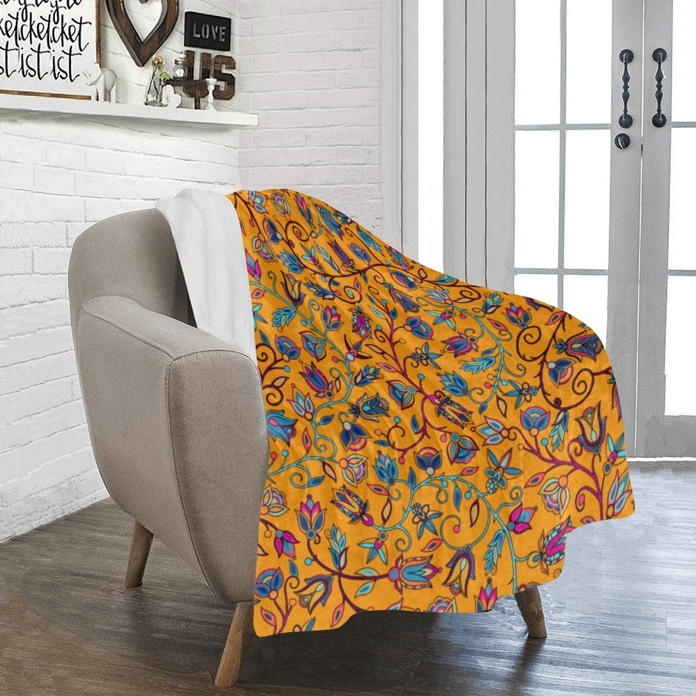 Buffalo Bloom Orange Ultra-Soft Micro Fleece Blanket 40"x50"