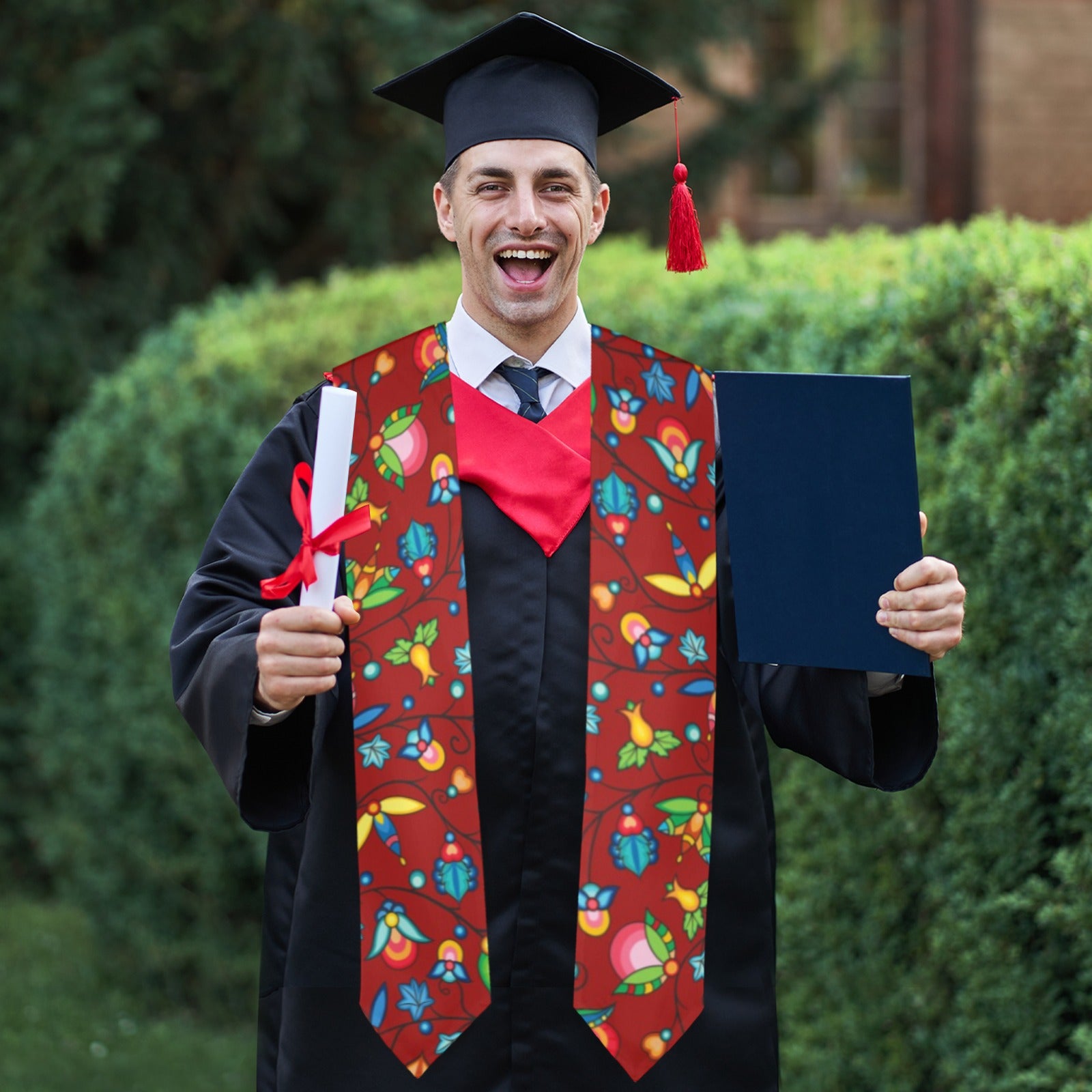 Prairie Plains Spirit Red Graduation Stole