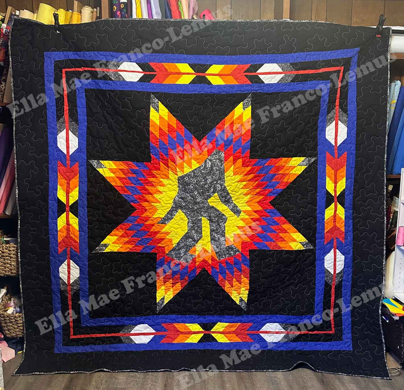 Handmade Star Quilt- Design 42