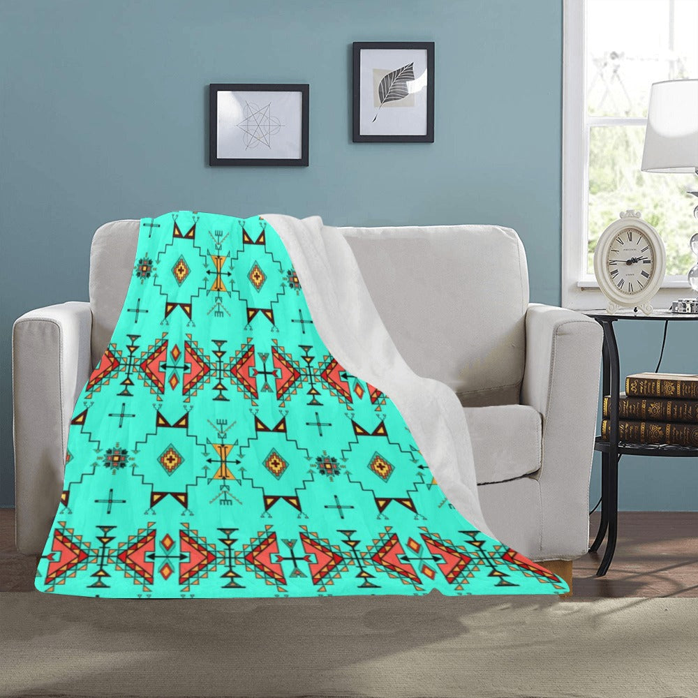 Thunder Flight Turquoise Ultra-Soft Micro Fleece Blanket 40"x50"
