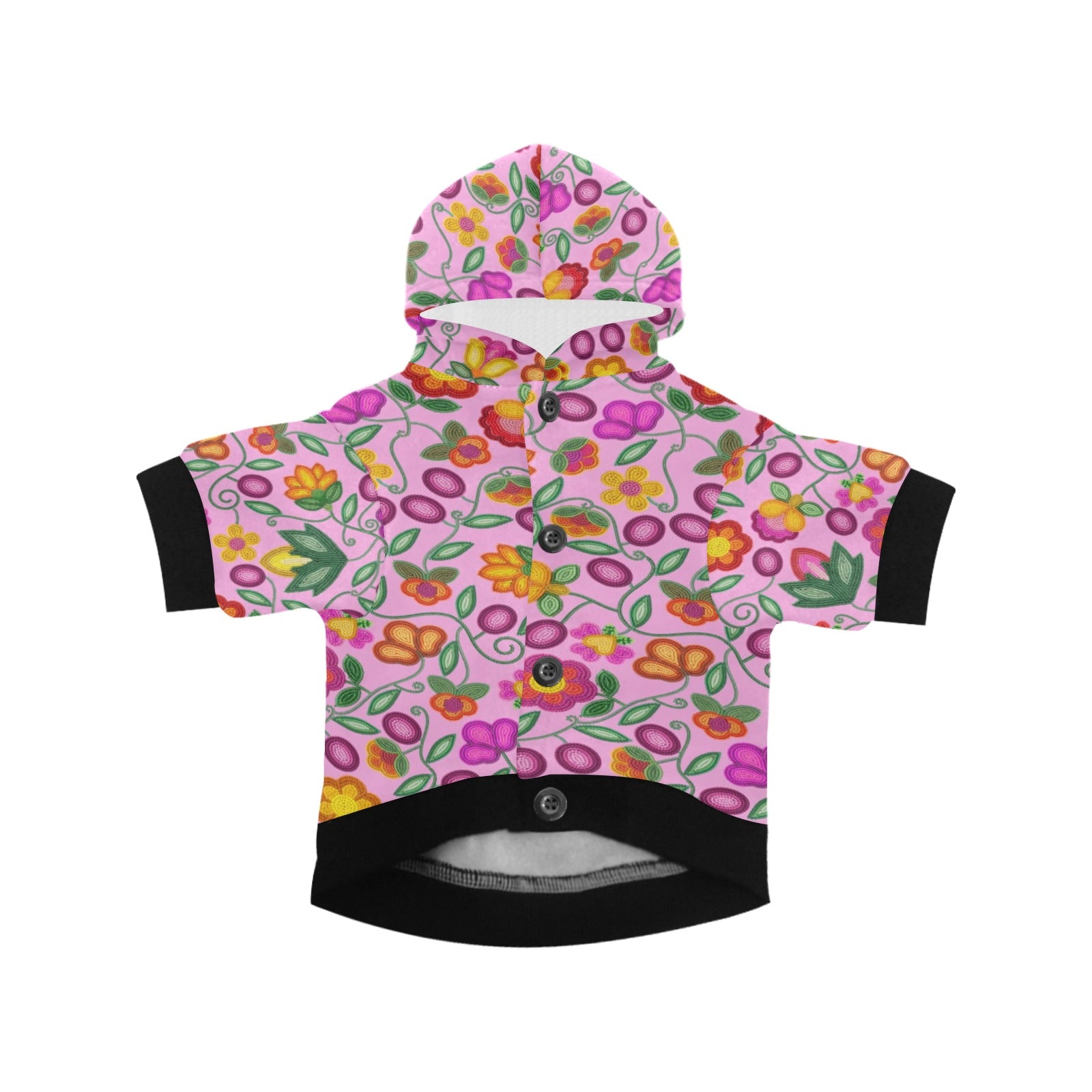 Boreal Bounty Pink Pet Dog Hoodie