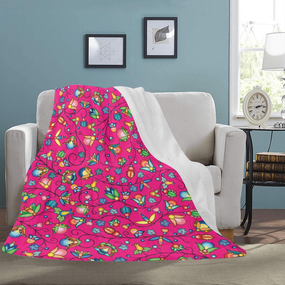 Prairie Plains Spirit Pink Ultra-Soft Micro Fleece Blanket 60"x80"