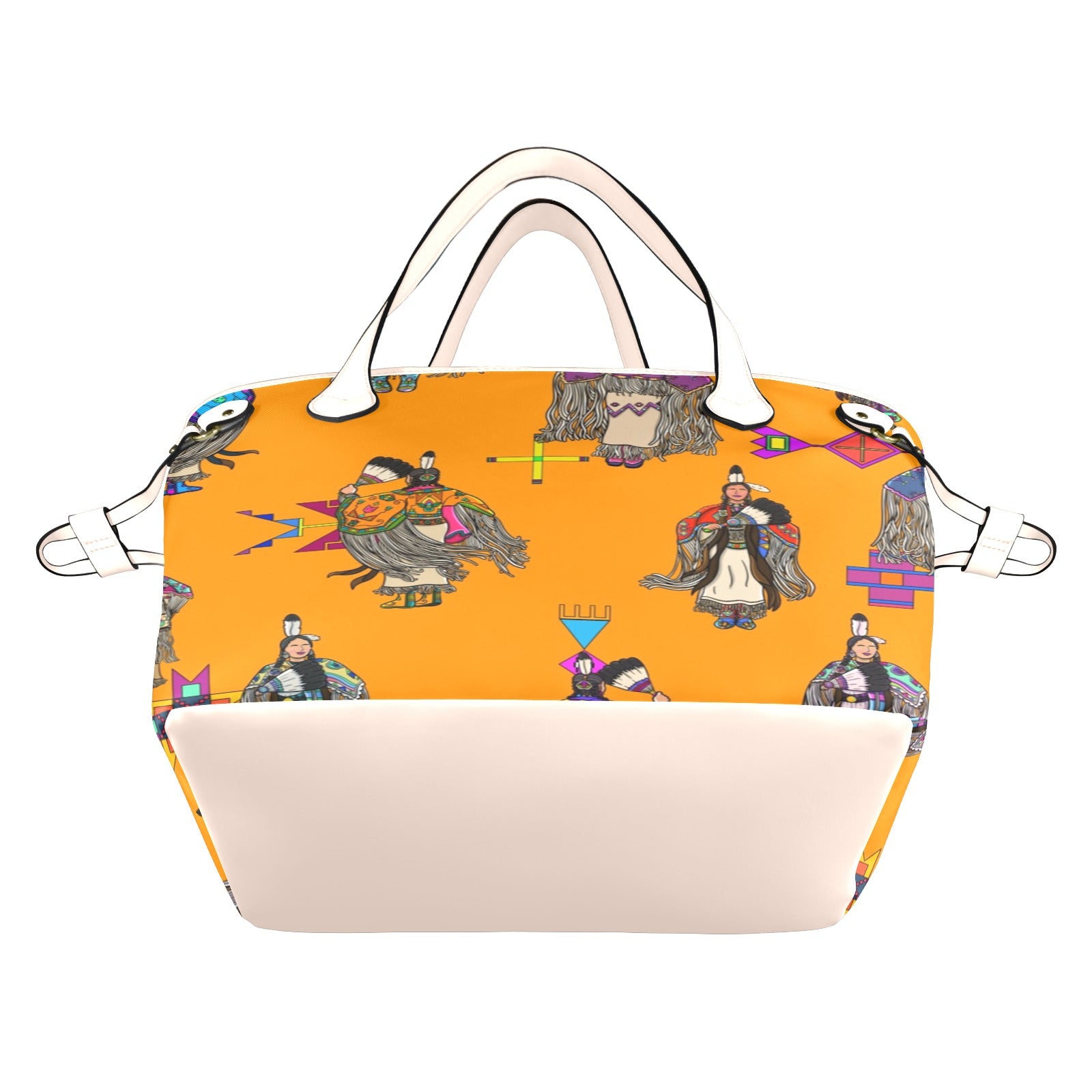 Women's Tradish Dancers Orange Clover Canvas Tote Bag