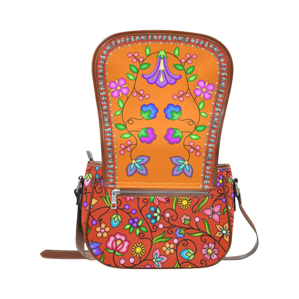 Grandmother Legacy Orange Saddle Bag/Large