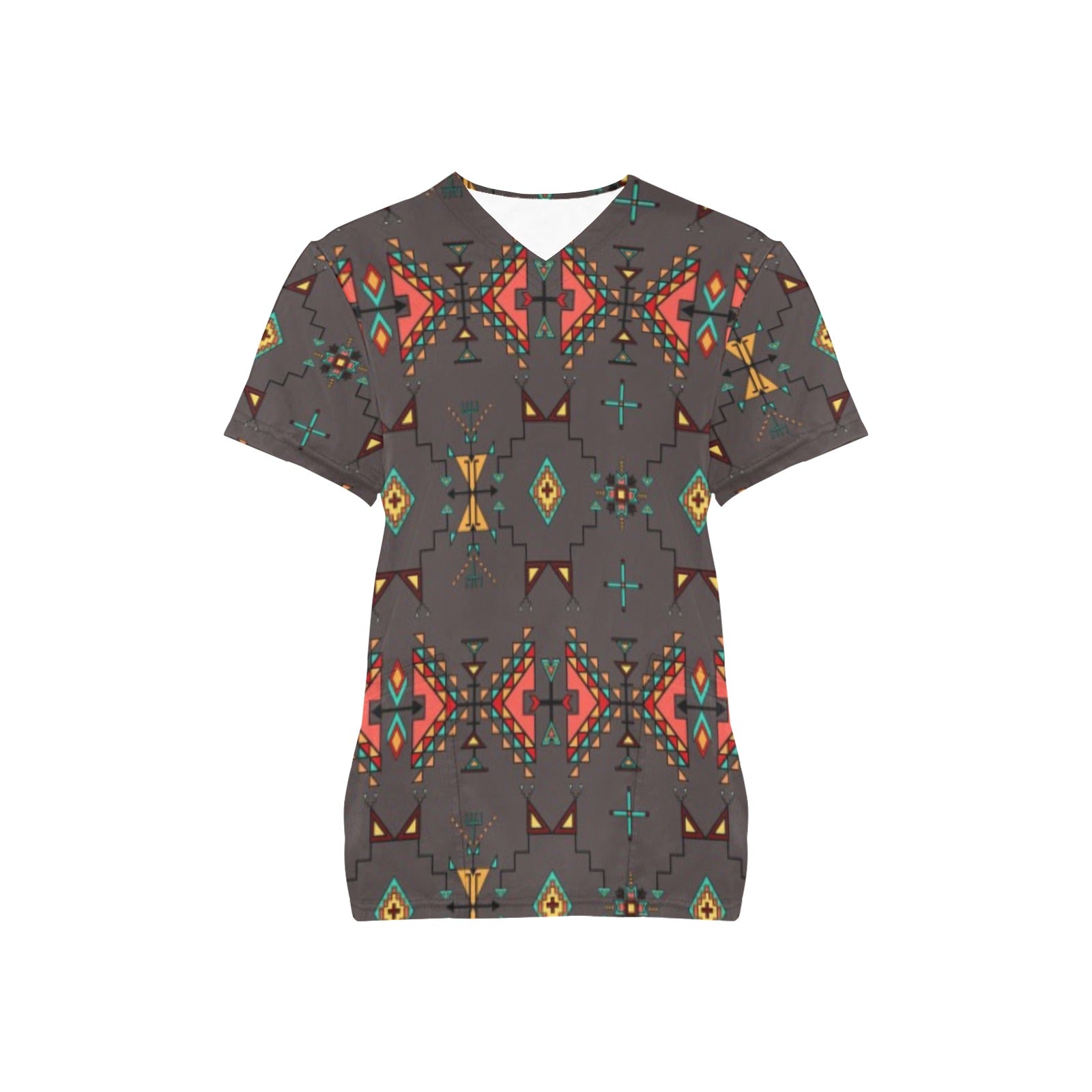 Thunder Flight Gray Scrub Top