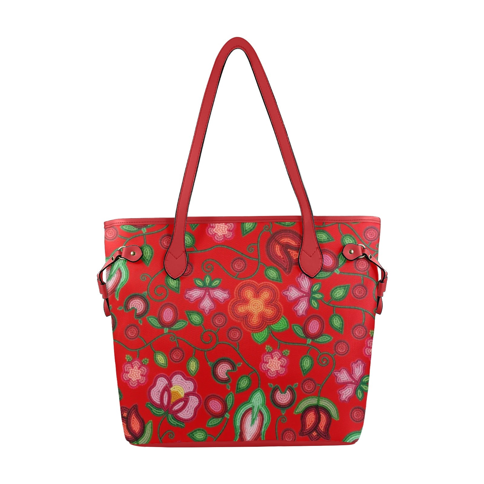 Rose Reverie Red Clover Canvas Tote Bag