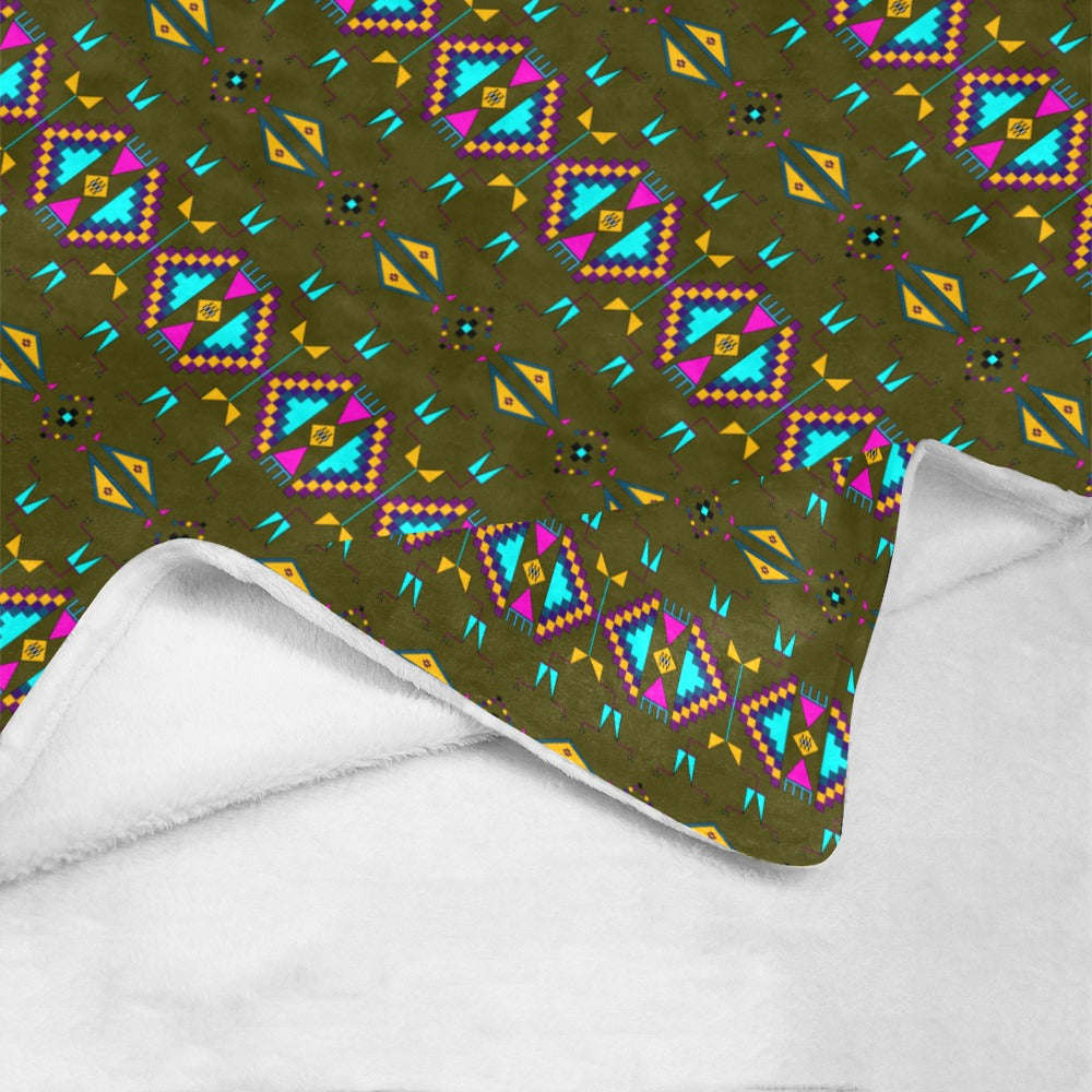 Rite of Passage Olive Ultra-Soft Micro Fleece Blanket 50"x60"