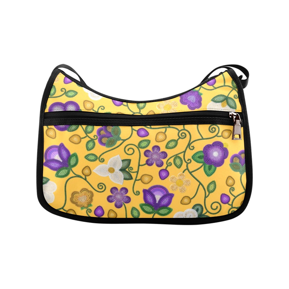 Midnight Moss Bloom Yellow Crossbody Bag