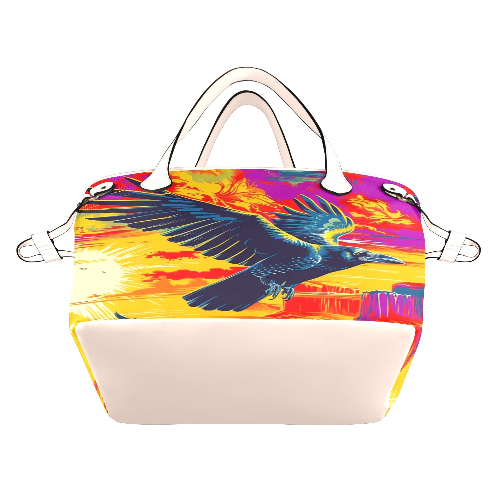 Crow Spreads His Wings Clover Canvas Tote Bag