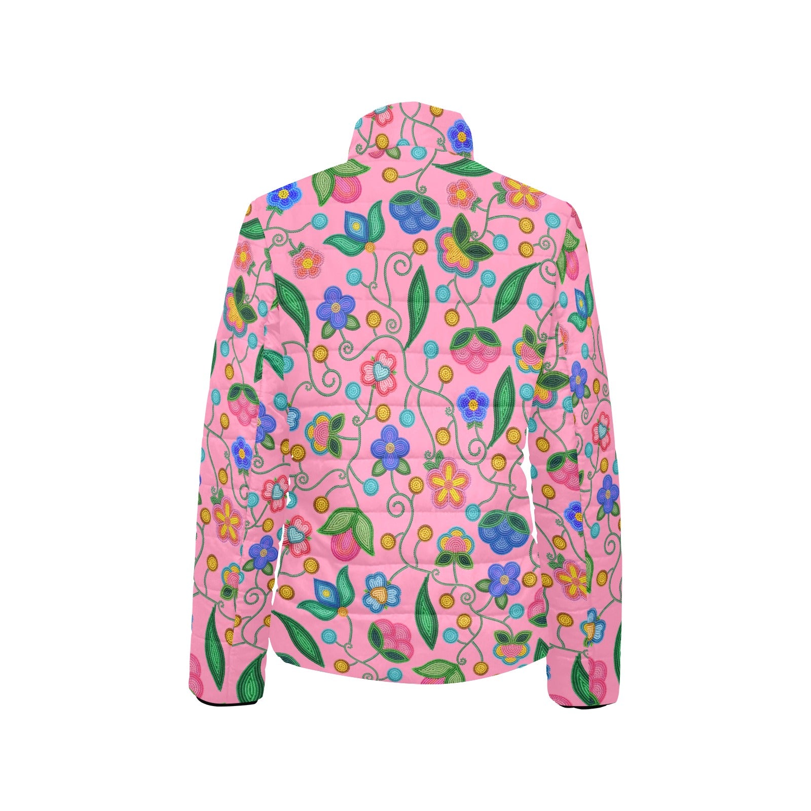Skyberry Serenade Pink Women's Stand Collar Padded Jacket