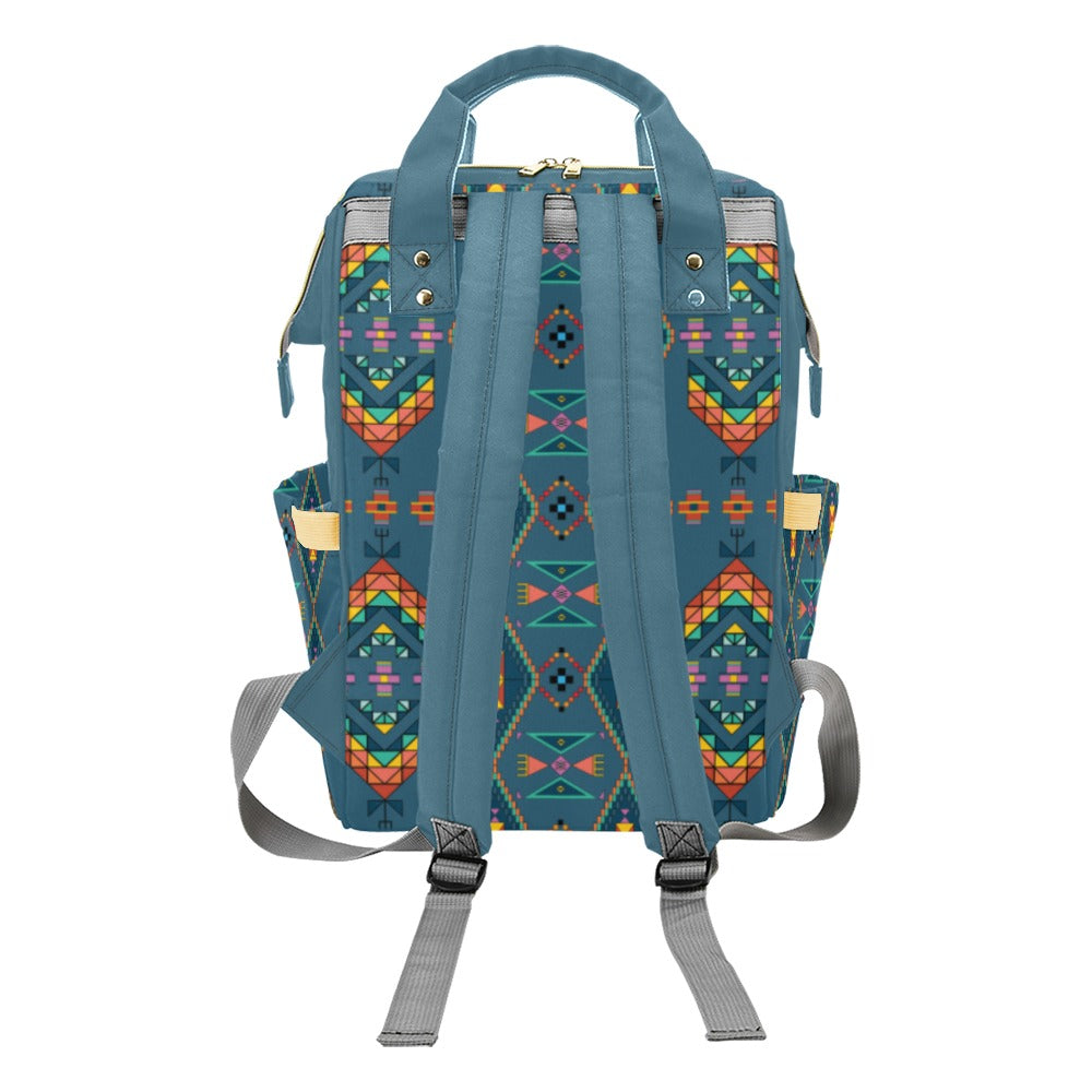 Travois Tipi Deep Lake Multi-Function Diaper Backpack/Diaper Bag