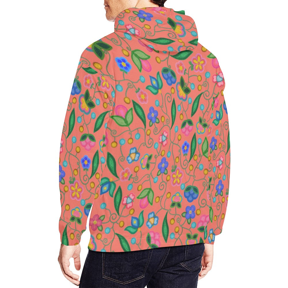 Skyberry Serenade Peach Hoodie for Men (USA Size)