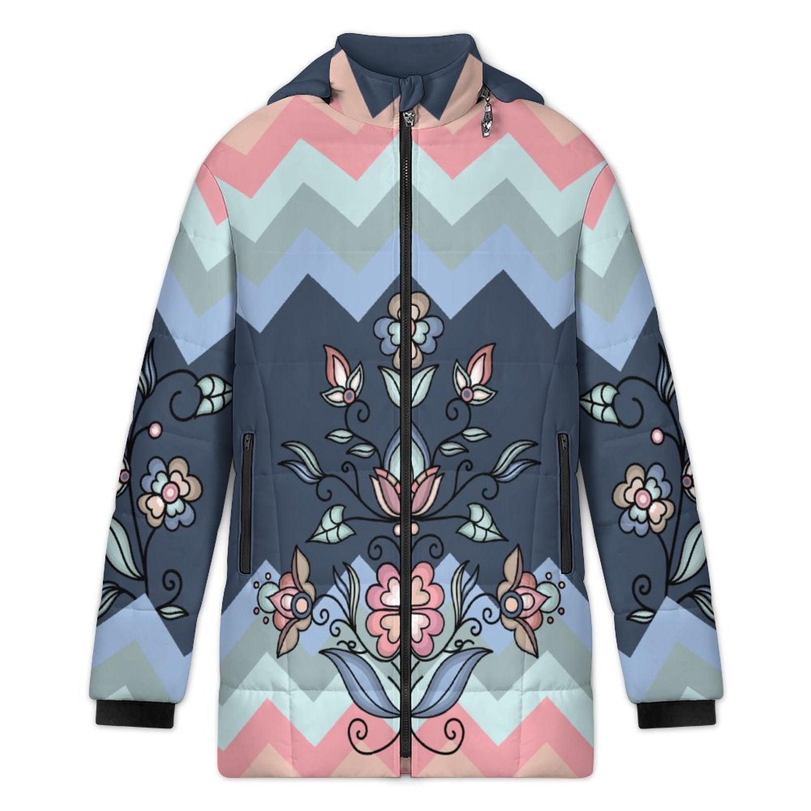 Frostfall Radiance Women's Hooded Puffer Coat