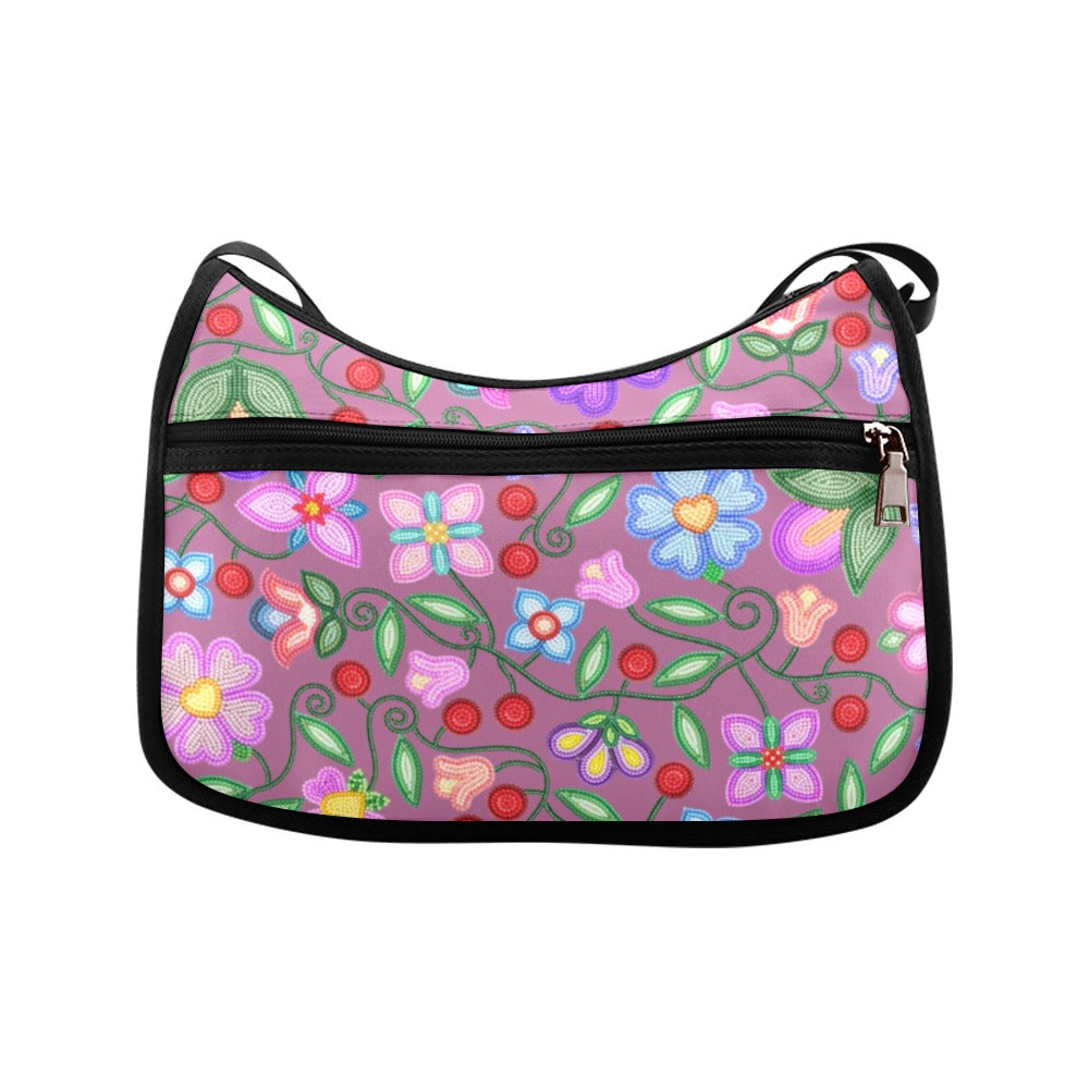 Petal Harmony Dusty Rose Crossbody Bag