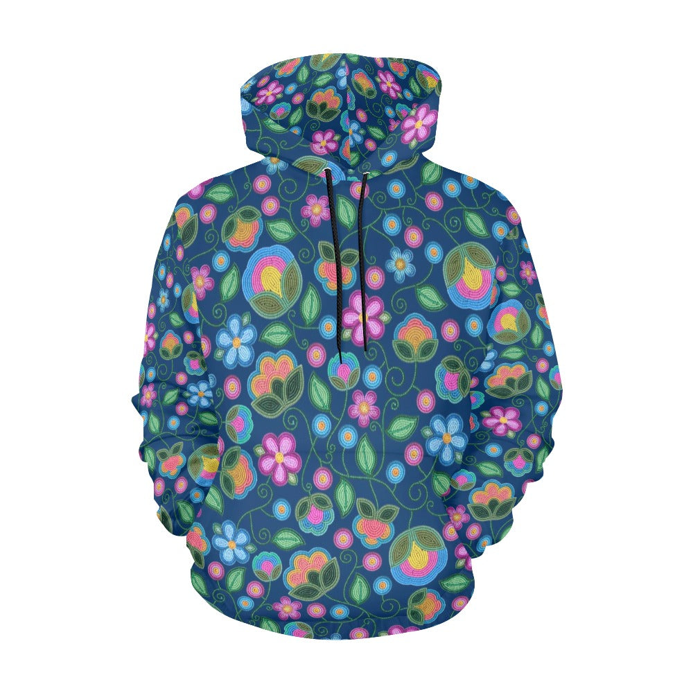 Turquoise Sunbeam Blue Hoodie for Men (USA Size)