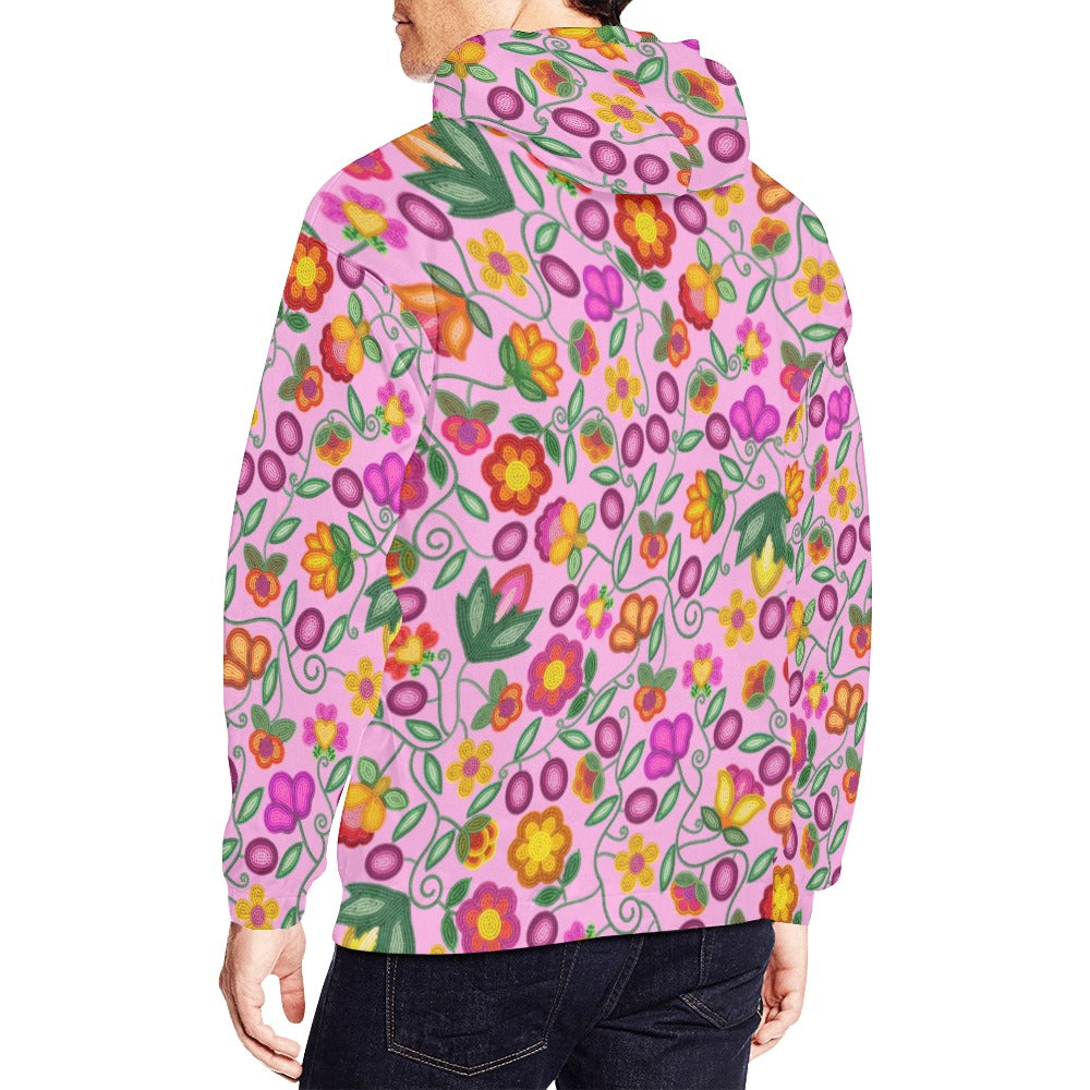 Boreal Bounty Pink Hoodie for Men (USA Size)