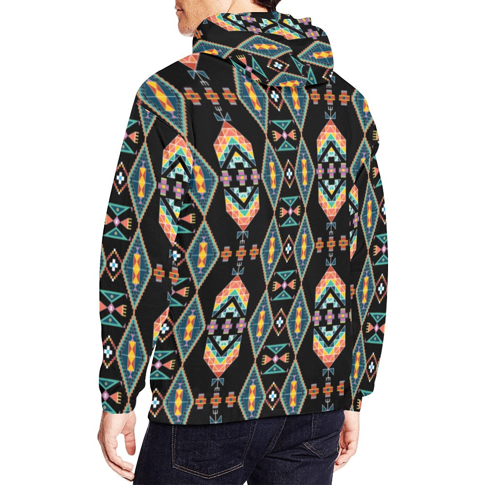 Travois Tipi Black Hoodie for Men (USA Size)