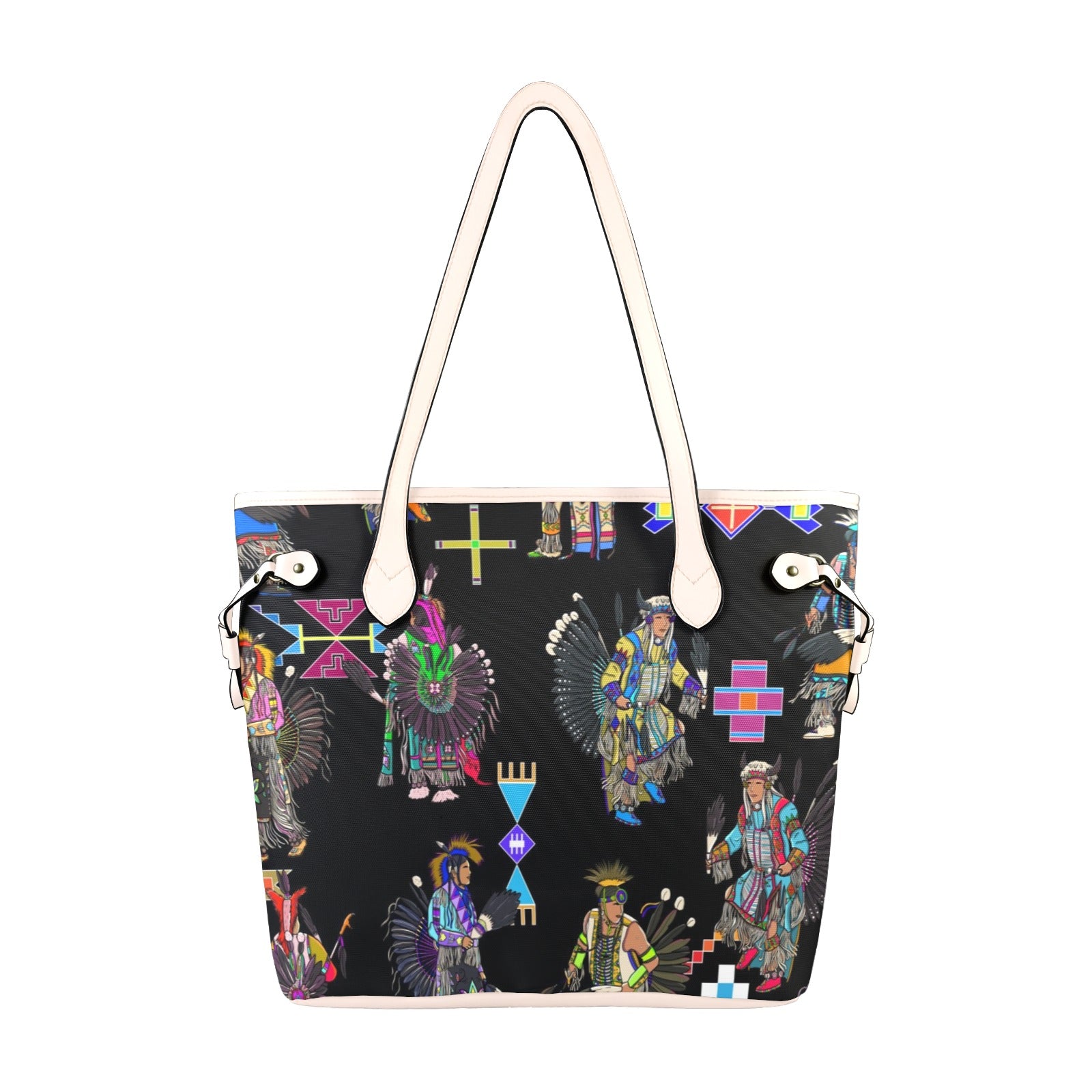 Men's Tradish Dancers Black Clover Canvas Tote Bag