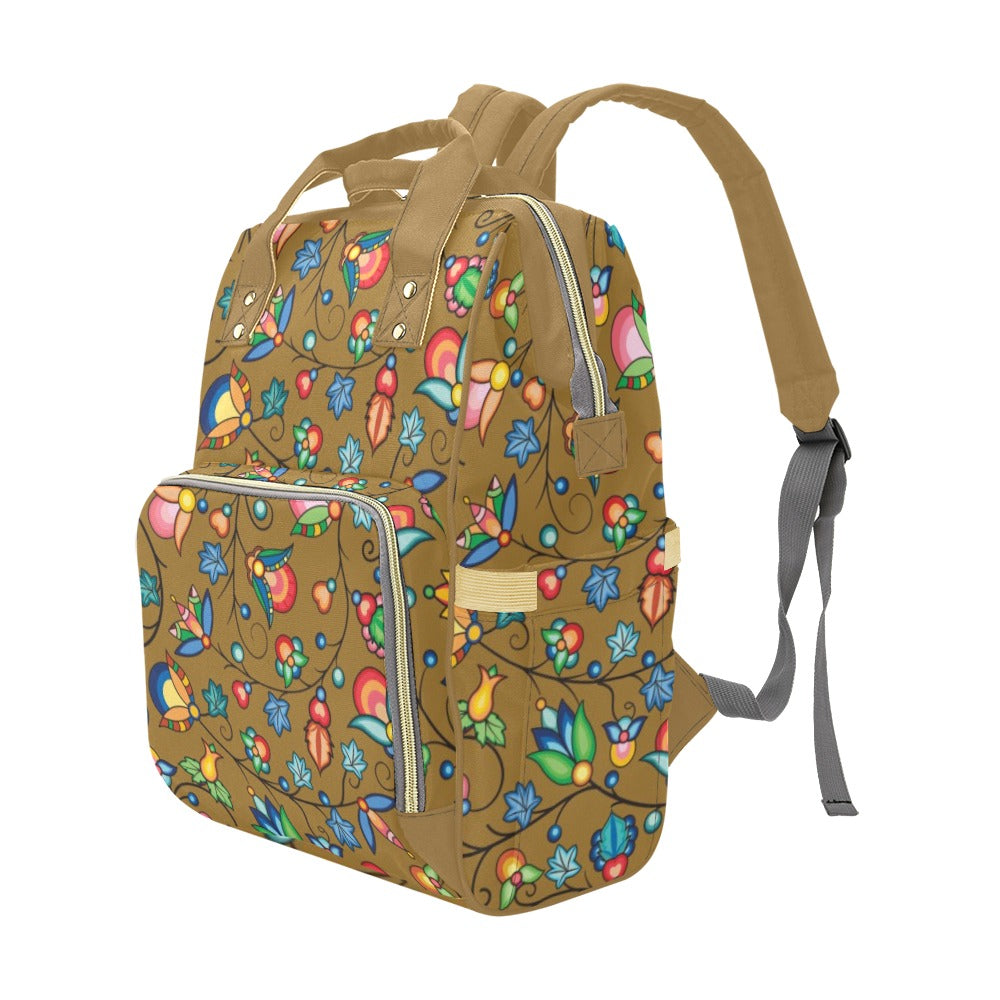 Prairie Plains Spirit Fall Leaves Multi-Function Diaper Backpack/Diaper Bag