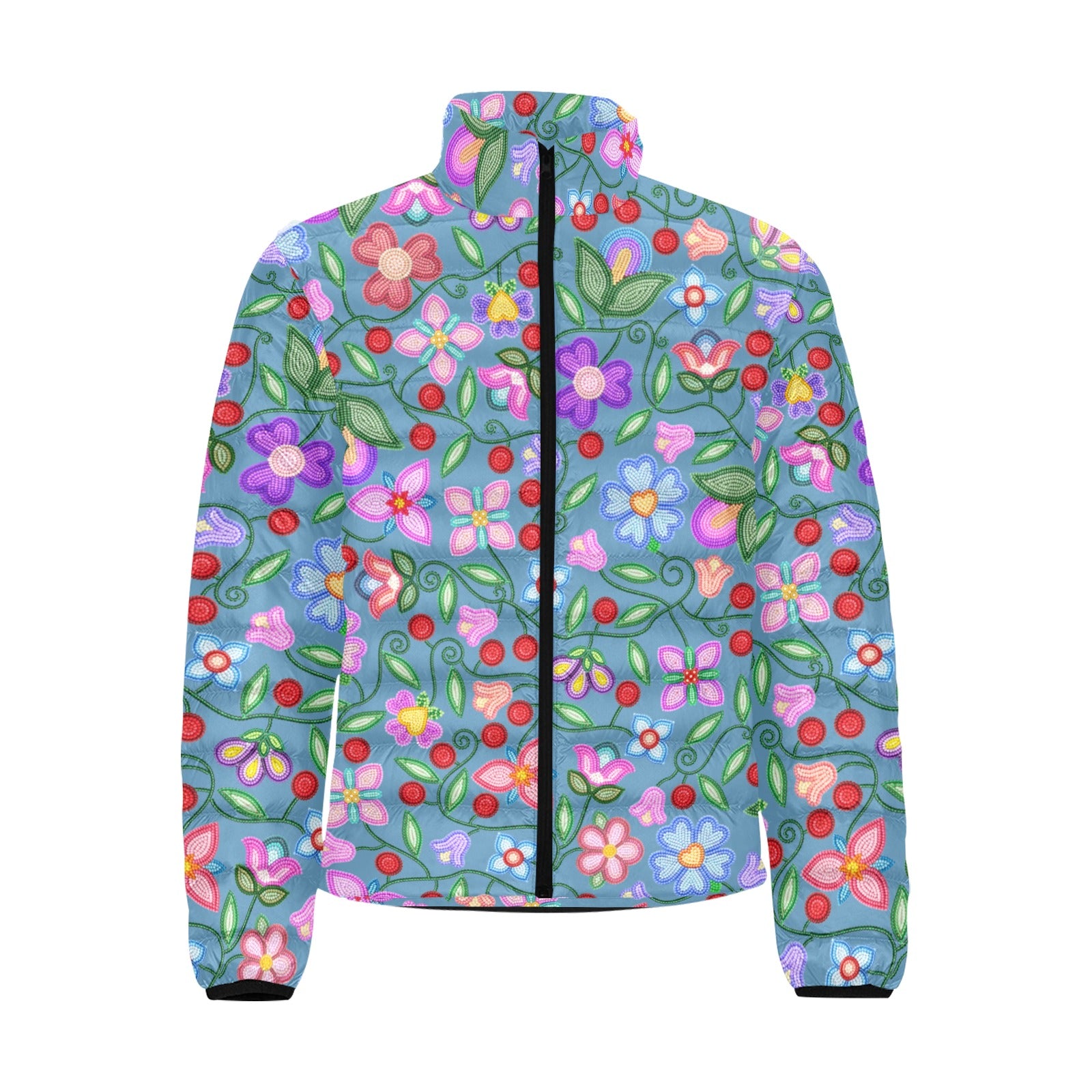 Petal Harmony River Men's Padded Jacket