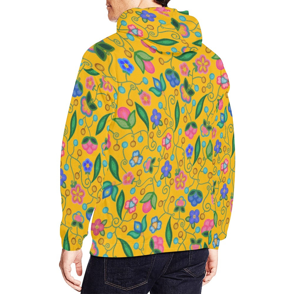 Skyberry Serenade Yellow Hoodie for Men (USA Size)
