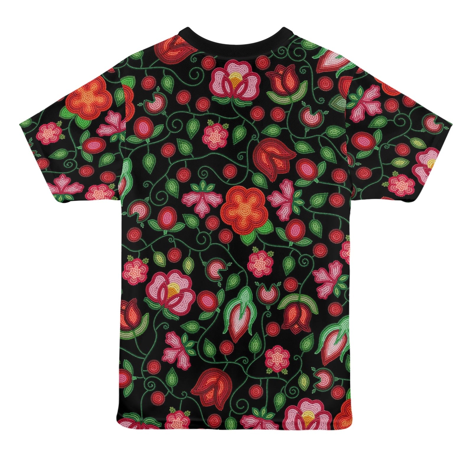 Rose Reverie Black T-shirt for Women