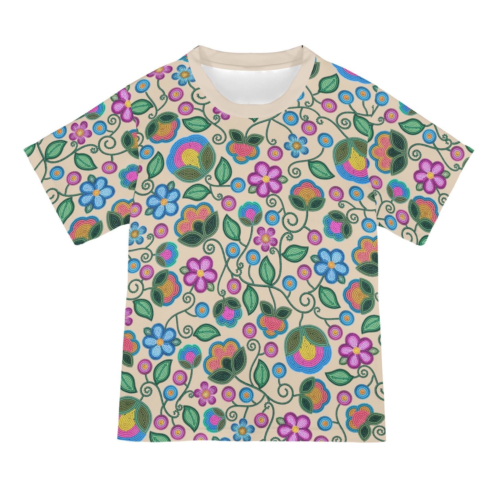 Turquoise Sunbeam Cream T-shirt for Women