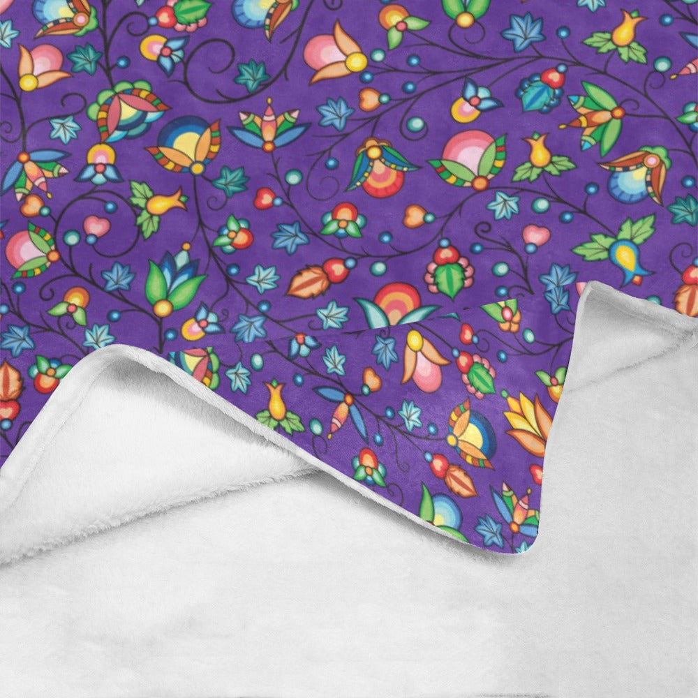 Prairie Plains Spirit Midnight Purple Ultra-Soft Micro Fleece Blanket 50"x60"