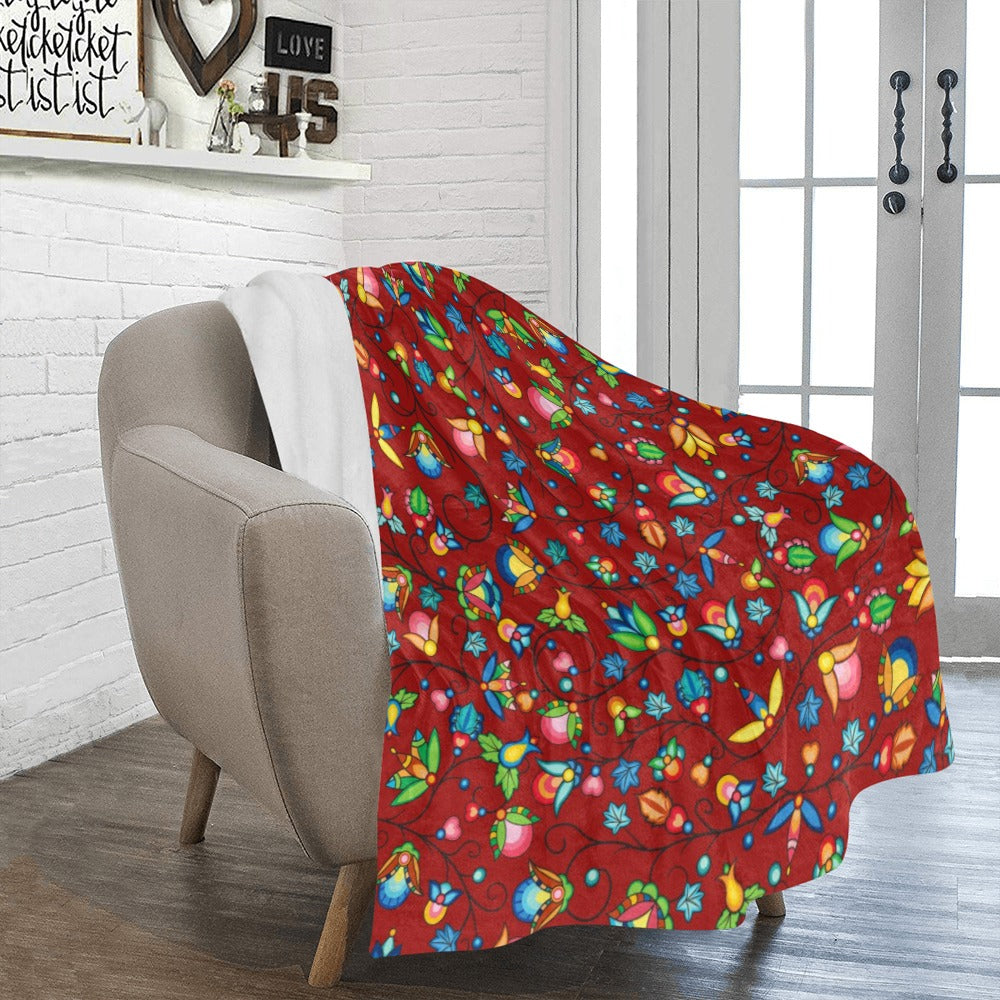 Prairie Plains Spirit Red Ultra-Soft Micro Fleece Blanket 50"x60"