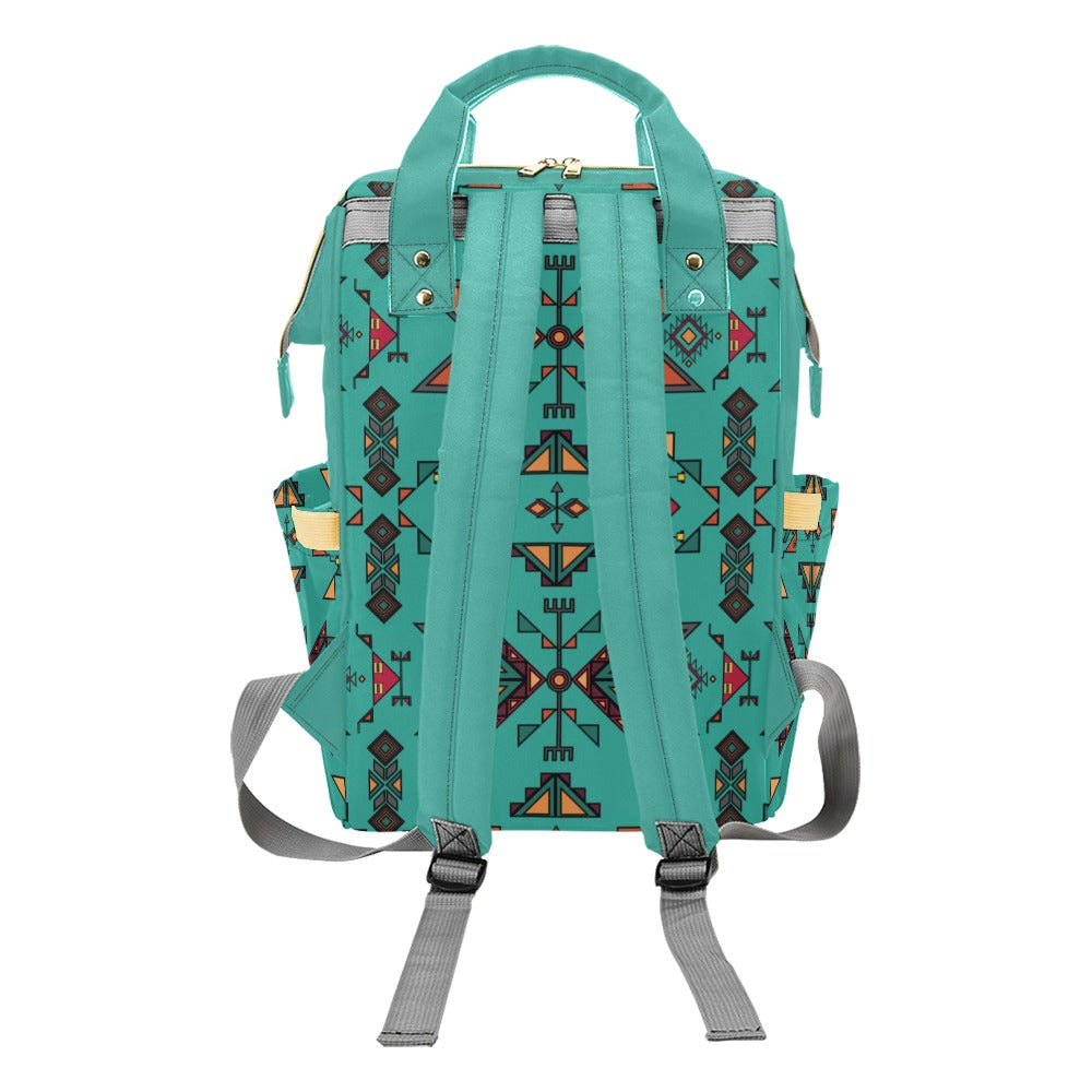 Arrow Dawn Turquoise Multi-Function Diaper Backpack/Diaper Bag
