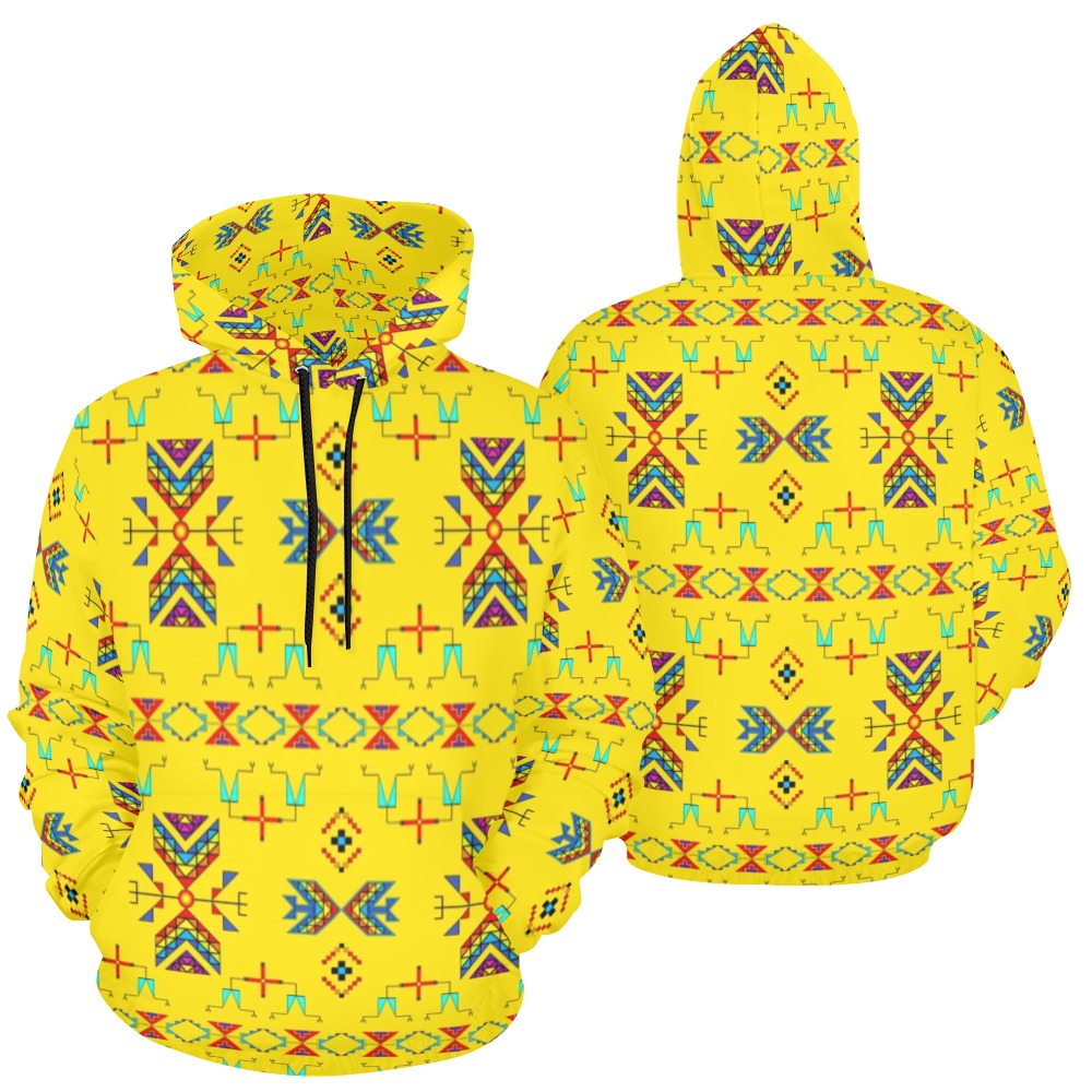 Rainy Chief Rainbow Yellow Hoodie for Men (USA Size)