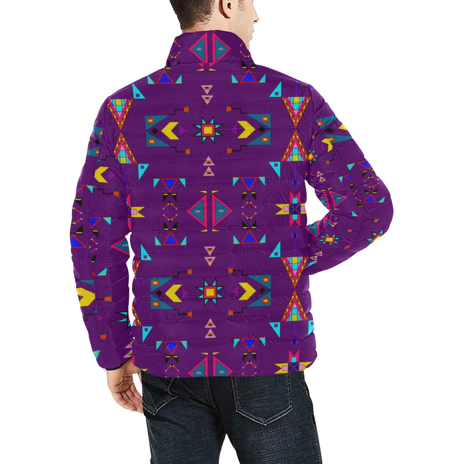 Enemy Territory Berry Men's Padded Jacket