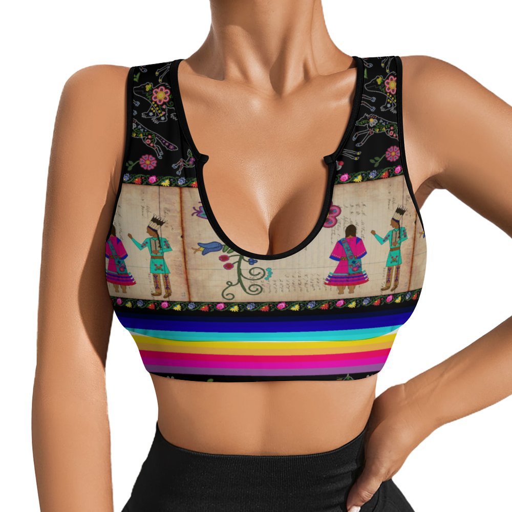 Floral Ledger Sweethearts Yoga Top